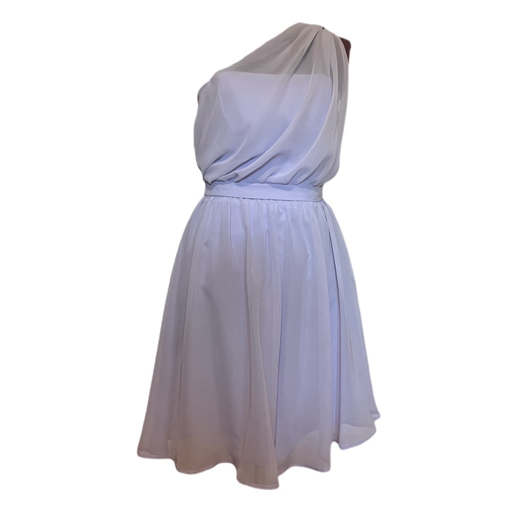 Beautiful lilac purple one shoulder dress with a lovely drape sz 4